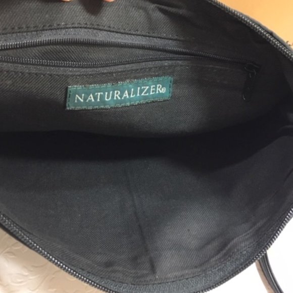 Naturalizer Black Geometrically Designed Crossbody Shoulder Bag - Picture 10 of 11